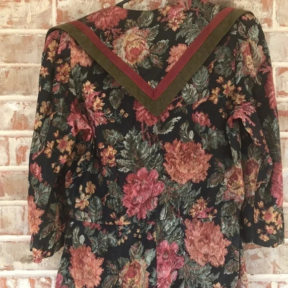 S.L. Fashions Vintage Floral Wrap Dress - Picture 7 of 12
